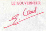 Gaston Edouard Ravelojaona signature